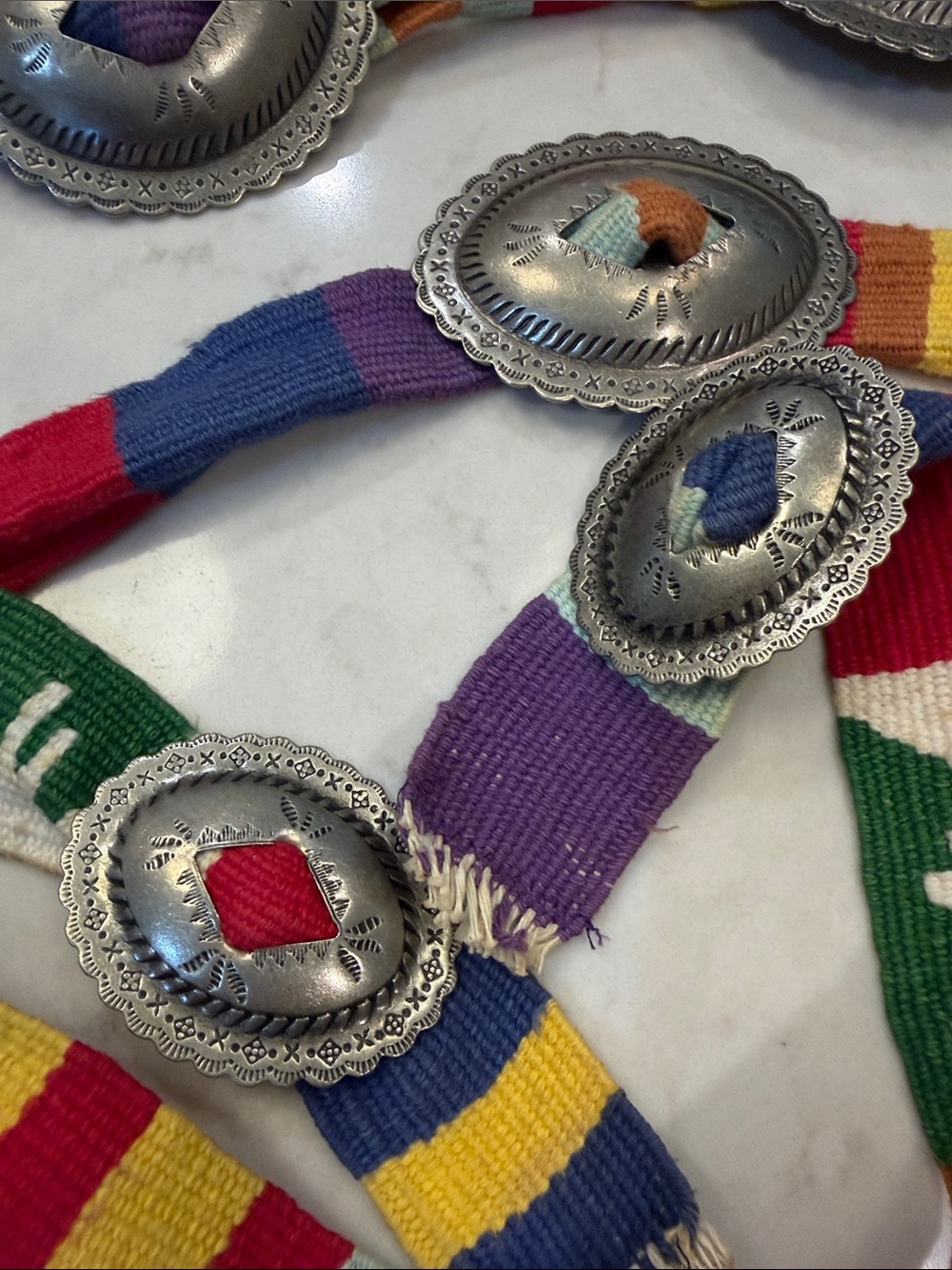 Vintage 1983 Southwestern  Concho Belt - Picture 3 of 5
